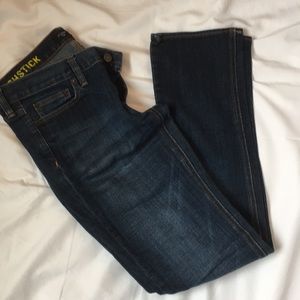 J. Crew Women's Straight Leg Jeans in Dark Blue Wash